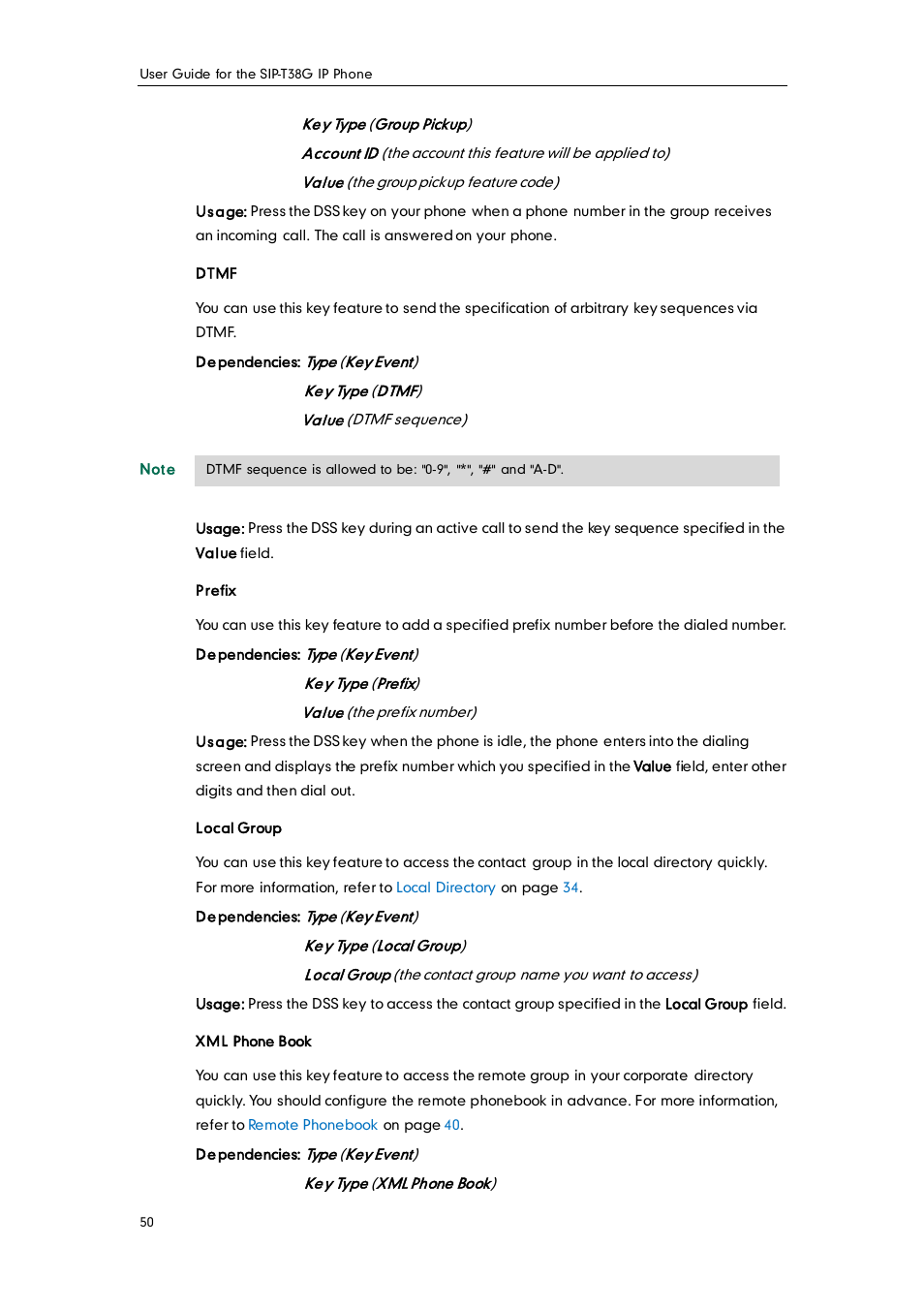 Yealink SIP-T38G User Manual | Page 60 / 132