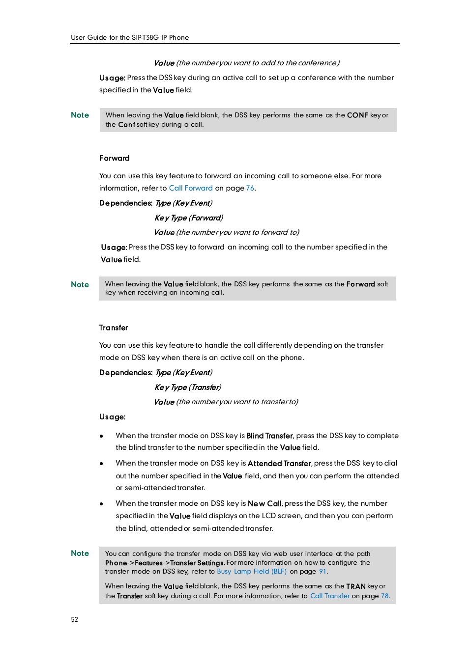 Yealink SIP-T38G User Manual | Page 62 / 132
