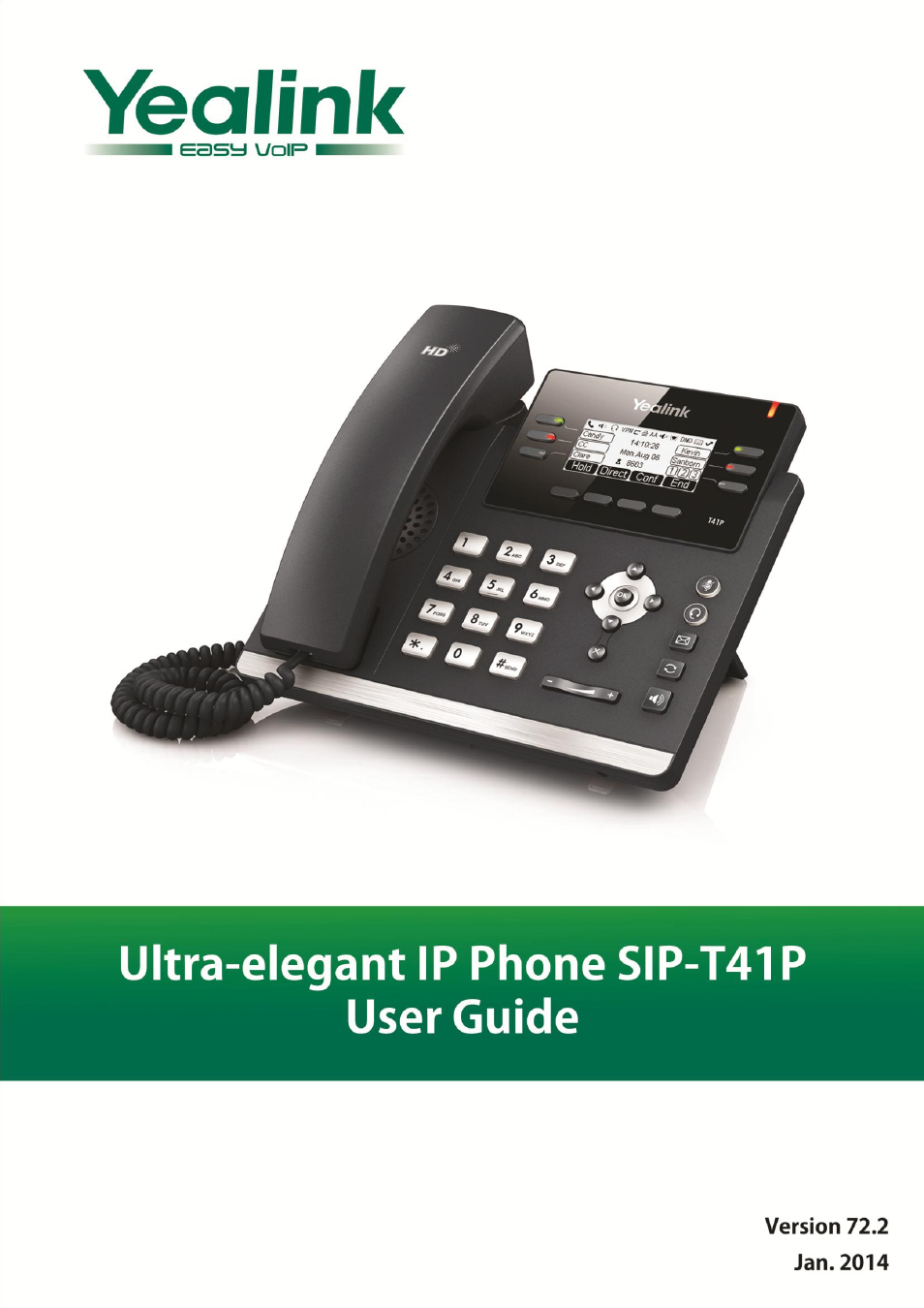 Yealink SIP-T41P User Manual | 142 pages