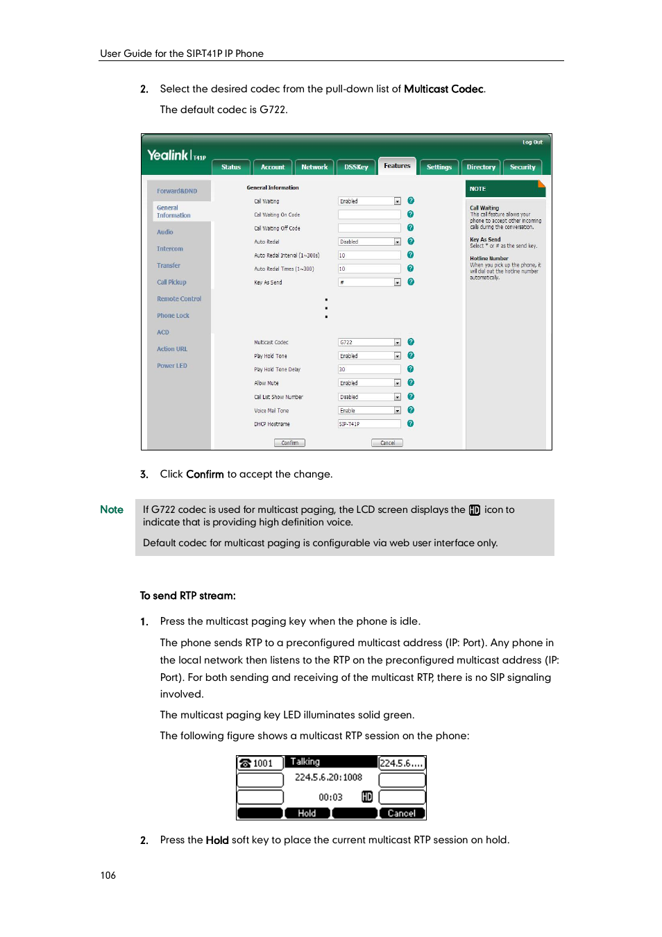 Yealink SIP-T41P User Manual | Page 116 / 142