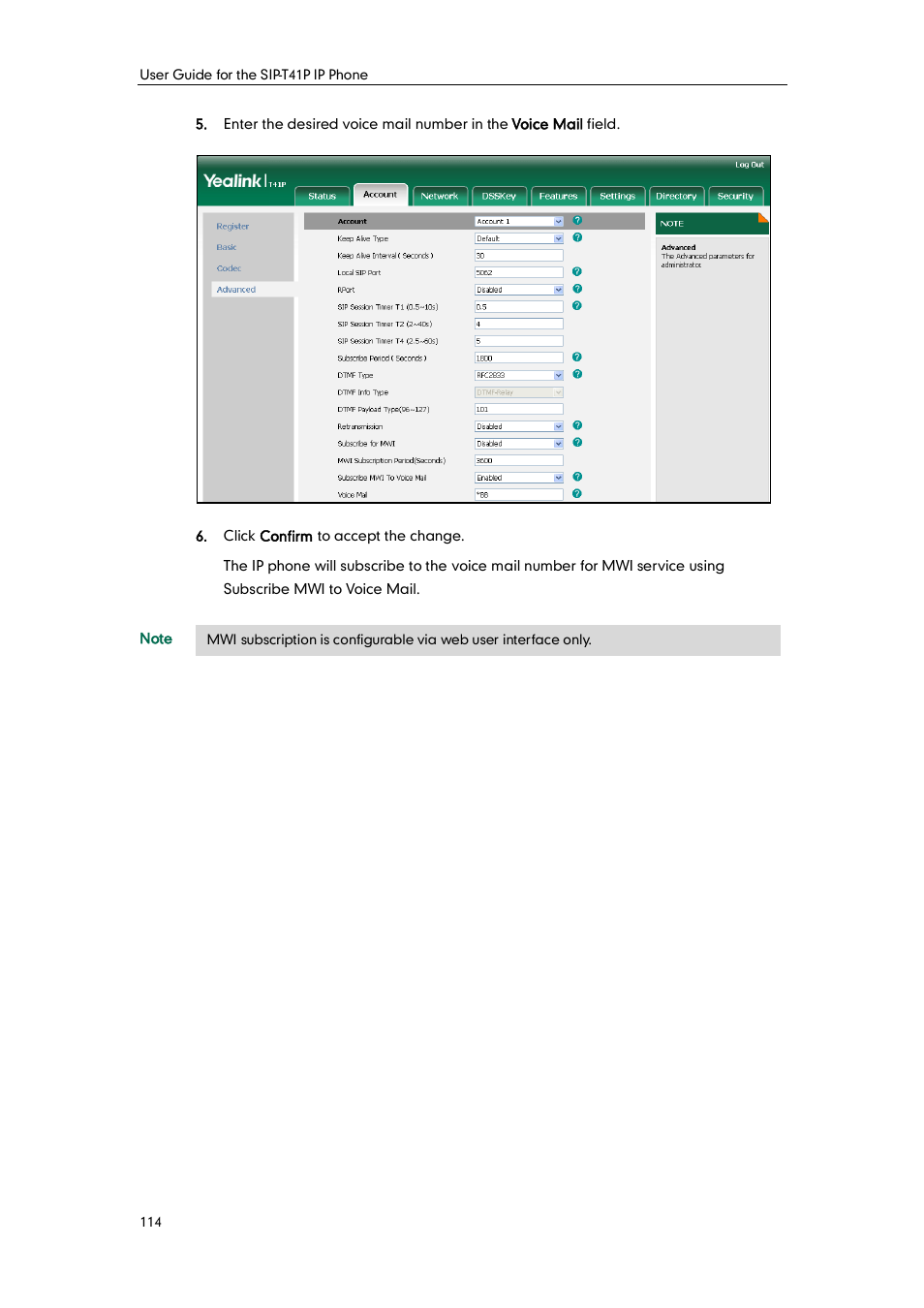 Yealink SIP-T41P User Manual | Page 124 / 142