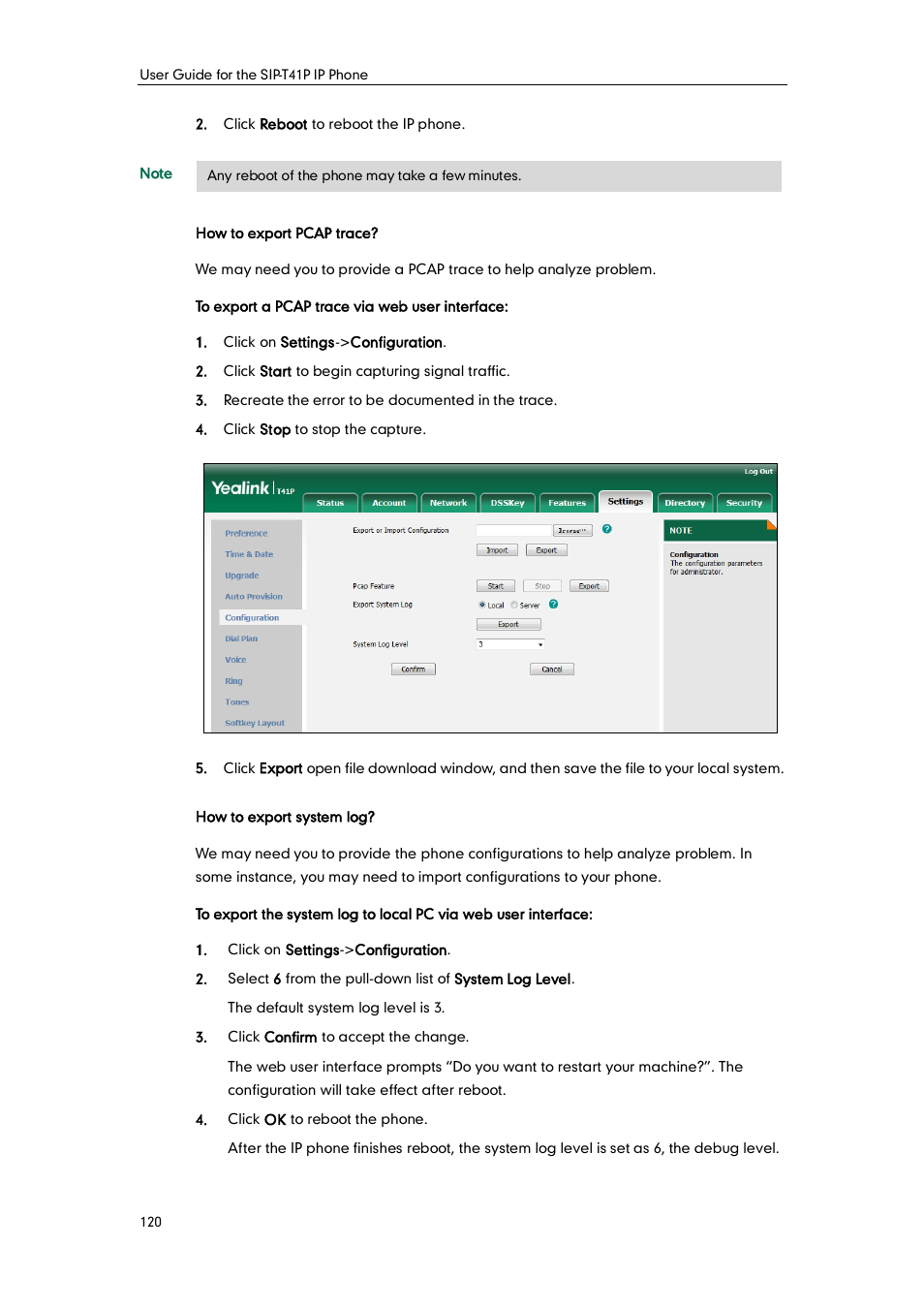 Yealink SIP-T41P User Manual | Page 130 / 142