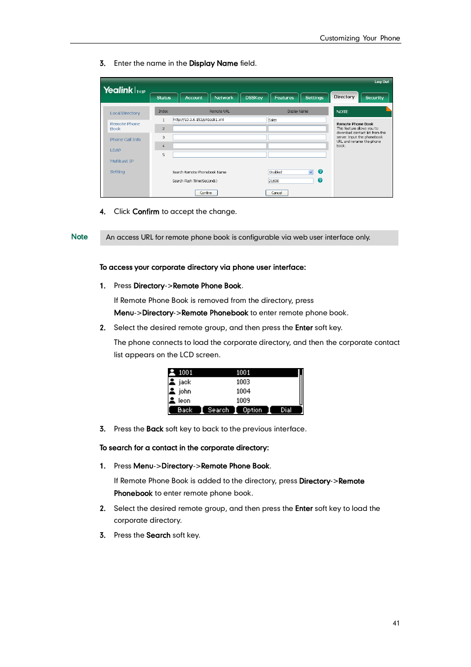 Yealink SIP-T41P User Manual | Page 51 / 142