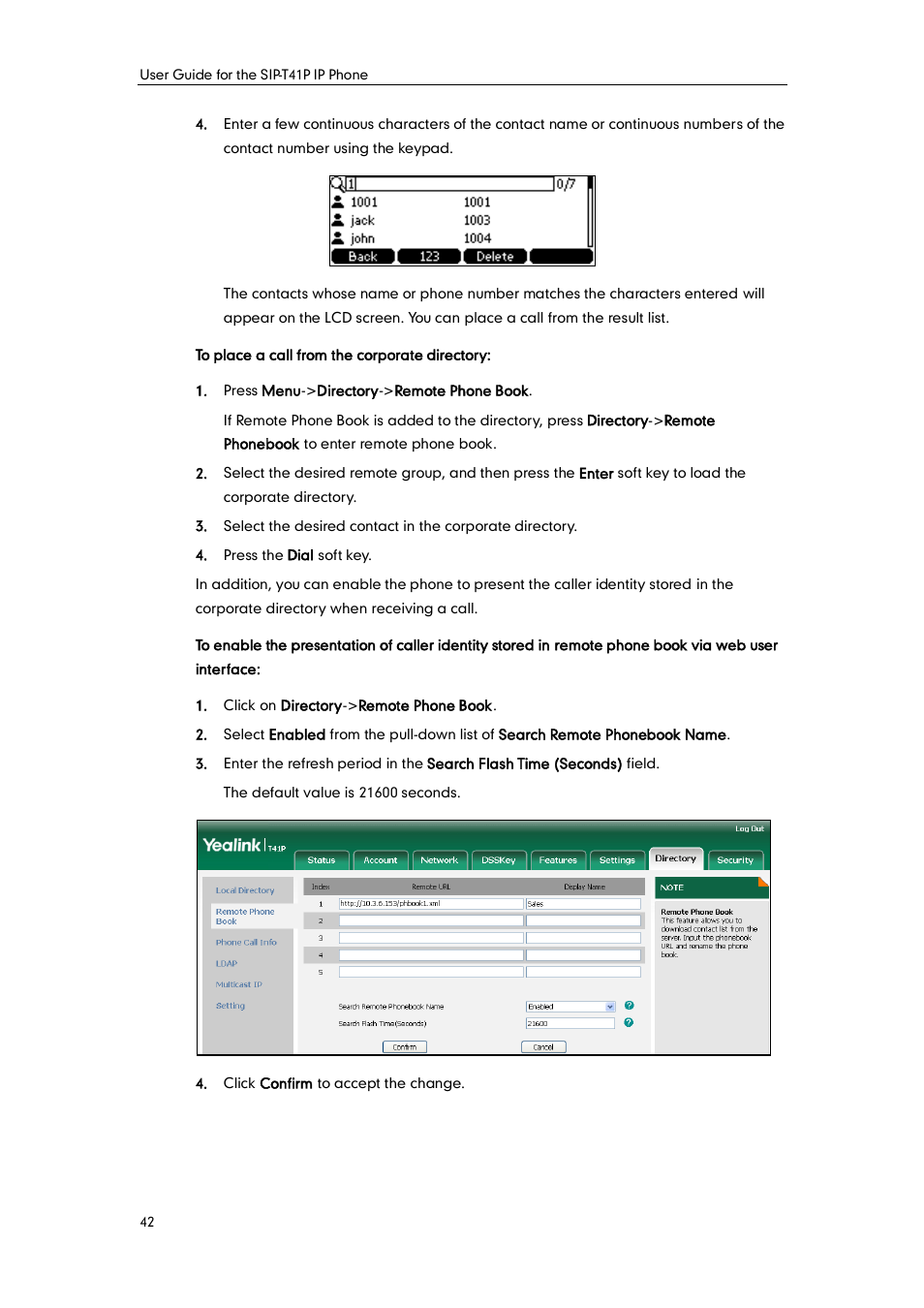 Yealink SIP-T41P User Manual | Page 52 / 142