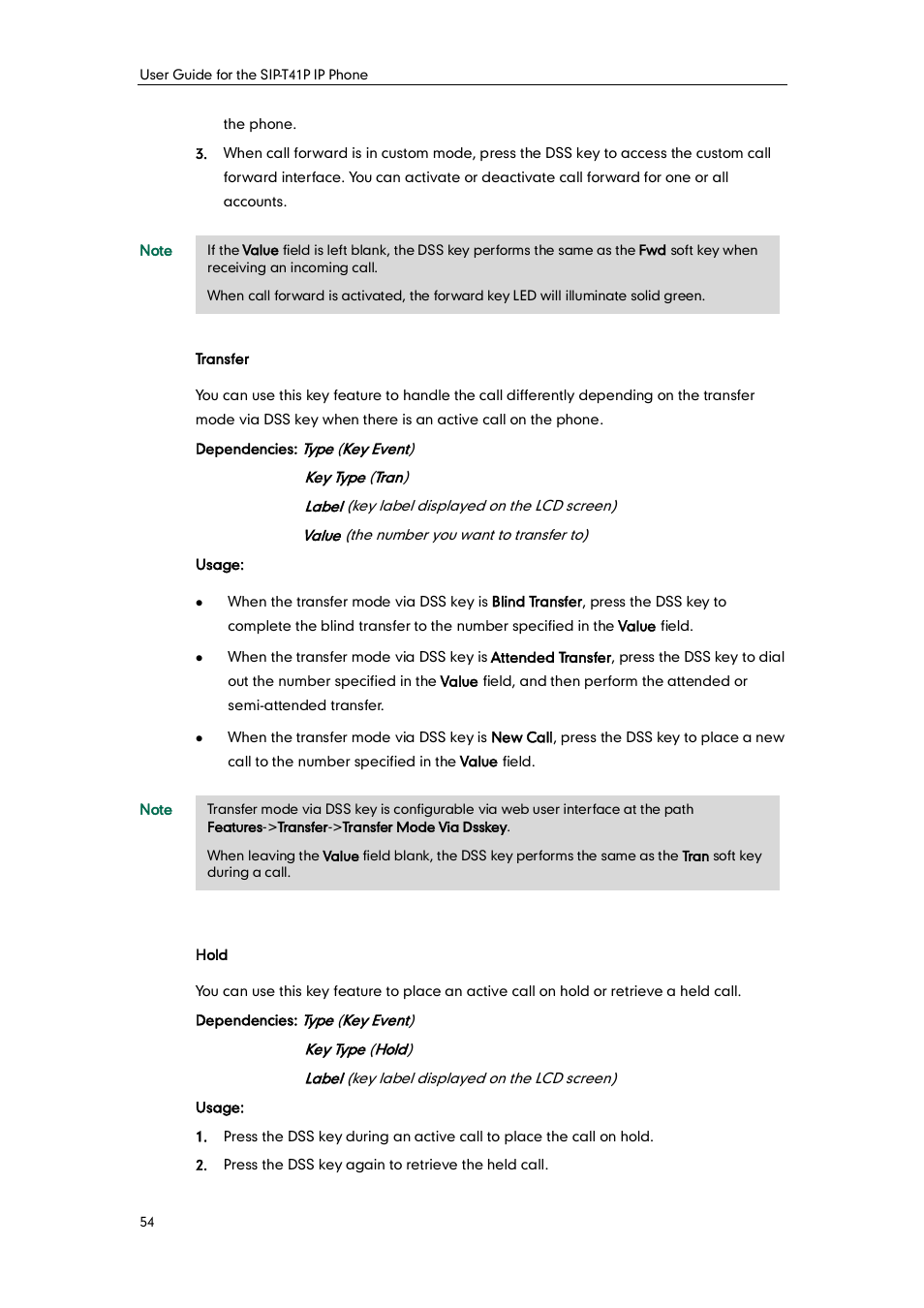 Yealink SIP-T41P User Manual | Page 64 / 142