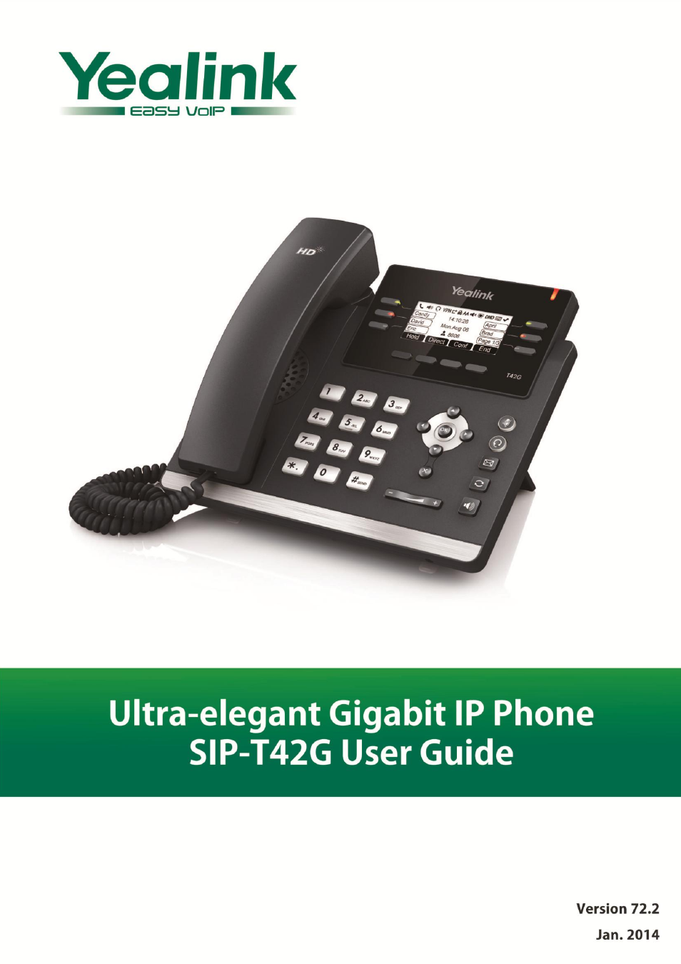 Yealink SIP-T42G User Manual | 142 pages