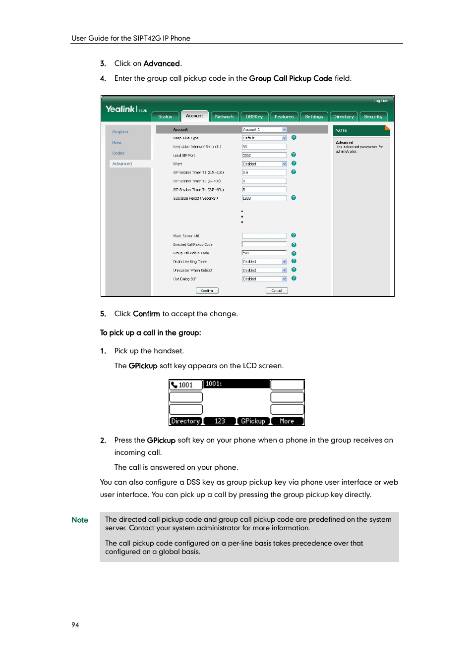 Yealink SIP-T42G User Manual | Page 104 / 142