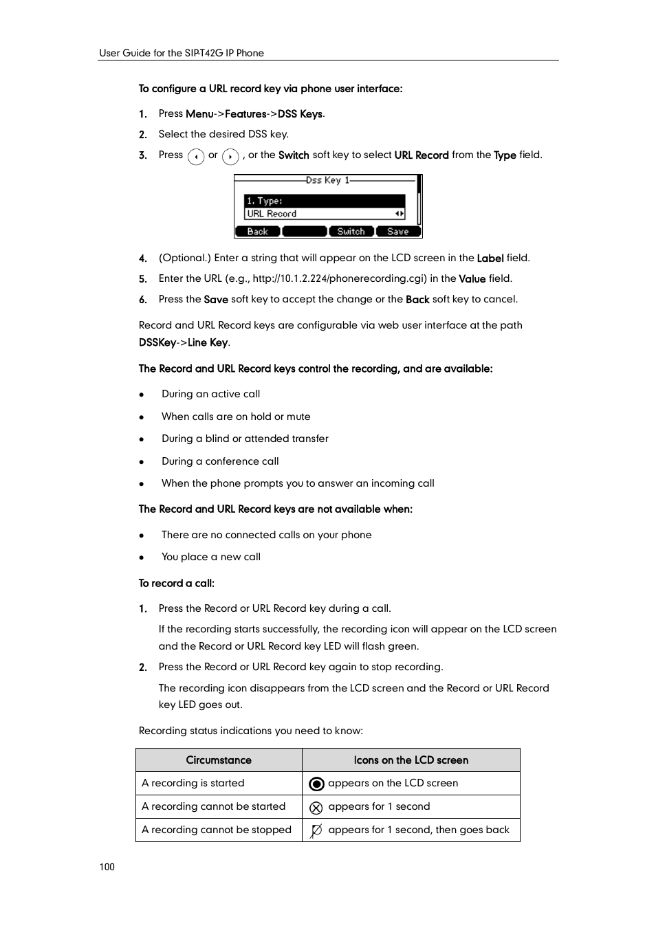 Yealink SIP-T42G User Manual | Page 110 / 142