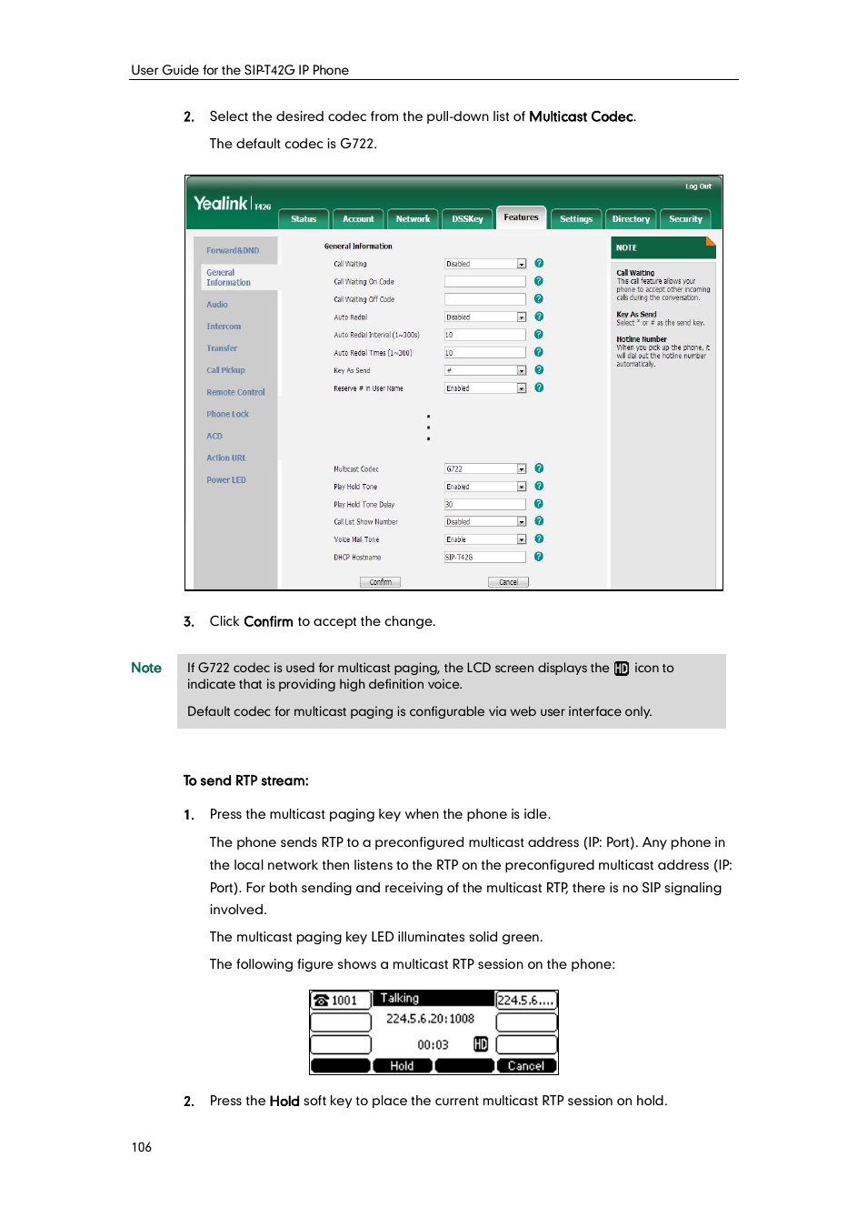 Yealink SIP-T42G User Manual | Page 116 / 142