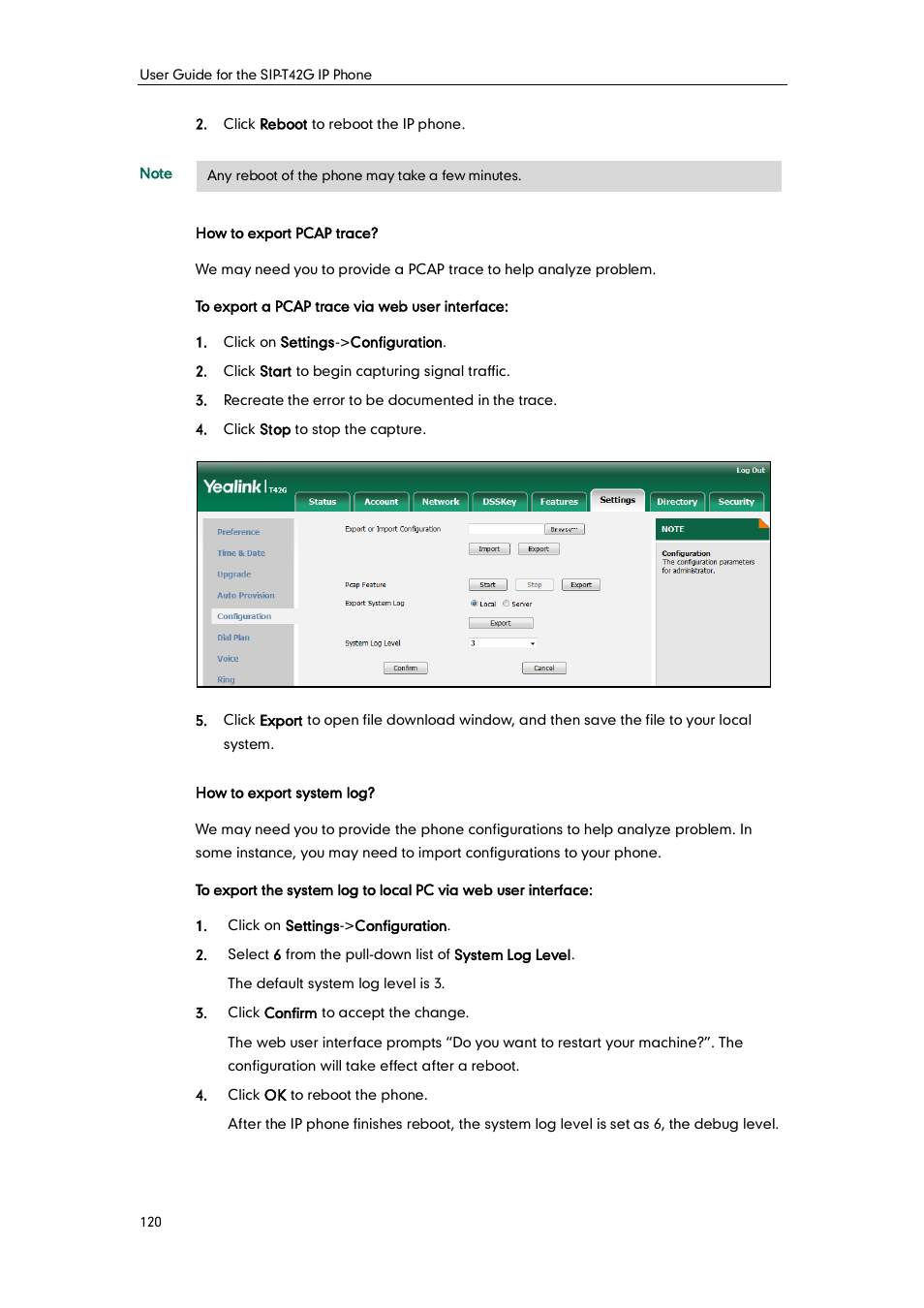 Yealink SIP-T42G User Manual | Page 130 / 142