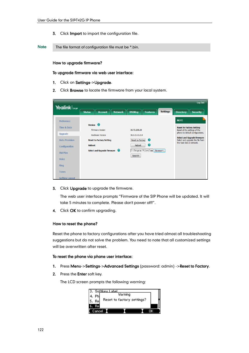 Yealink SIP-T42G User Manual | Page 132 / 142