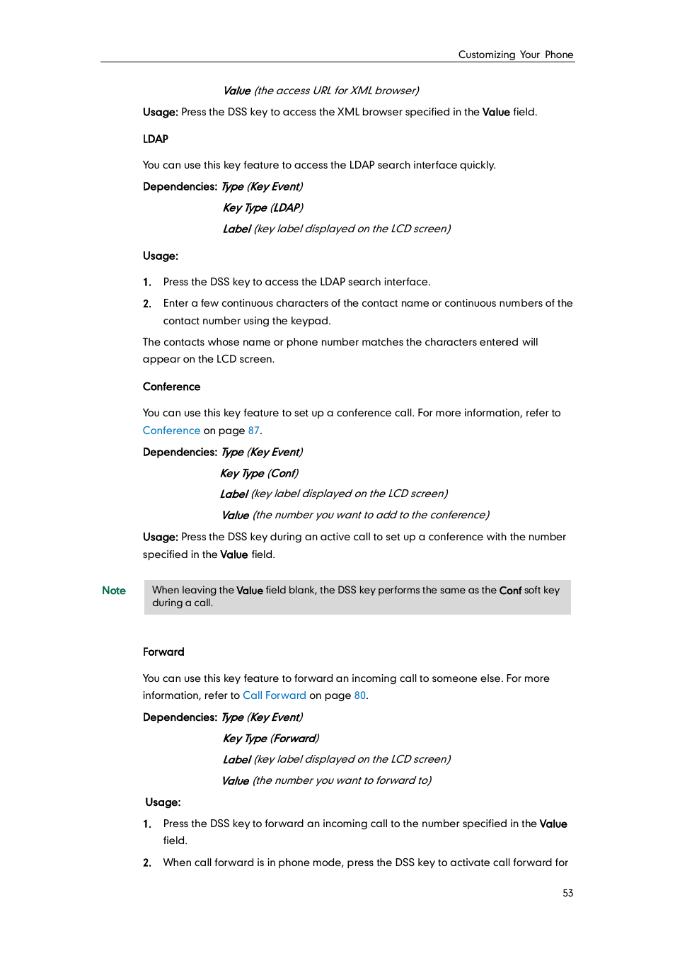 Yealink SIP-T42G User Manual | Page 63 / 142