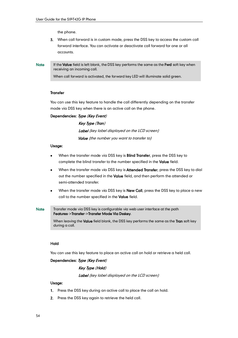 Yealink SIP-T42G User Manual | Page 64 / 142