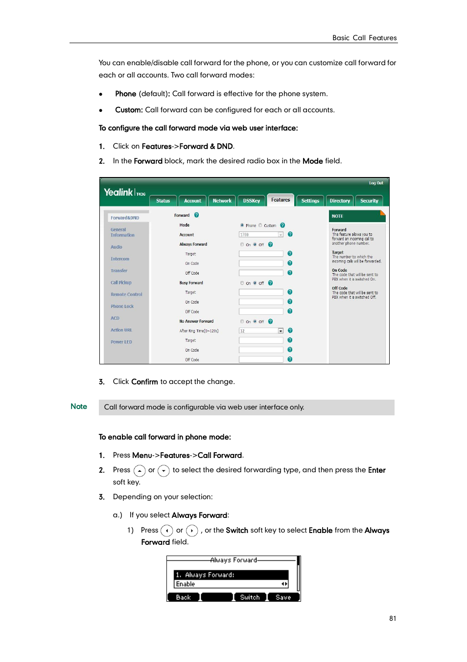 Yealink SIP-T42G User Manual | Page 91 / 142