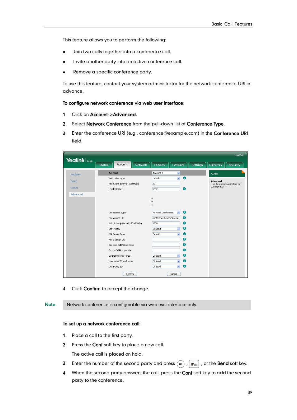 Yealink SIP-T42G User Manual | Page 99 / 142
