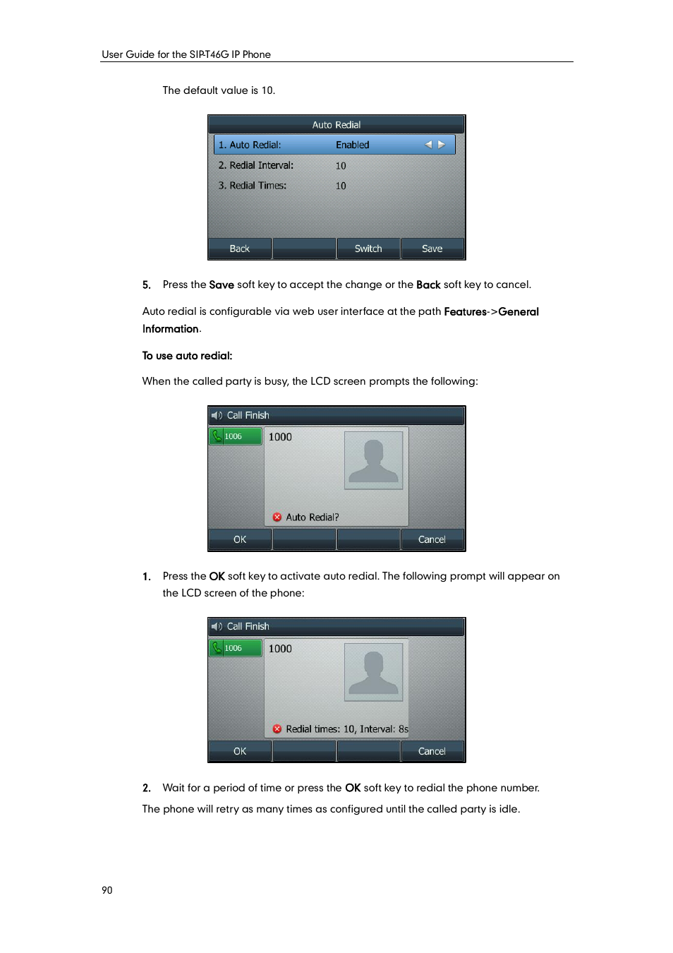 Yealink SIP-T46G User Manual | Page 100 / 168