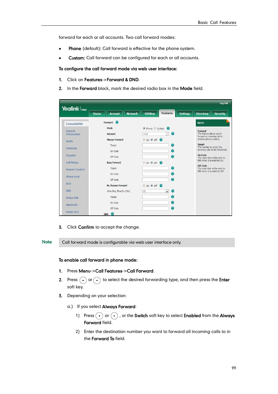 Yealink SIP-T46G User Manual | Page 109 / 168