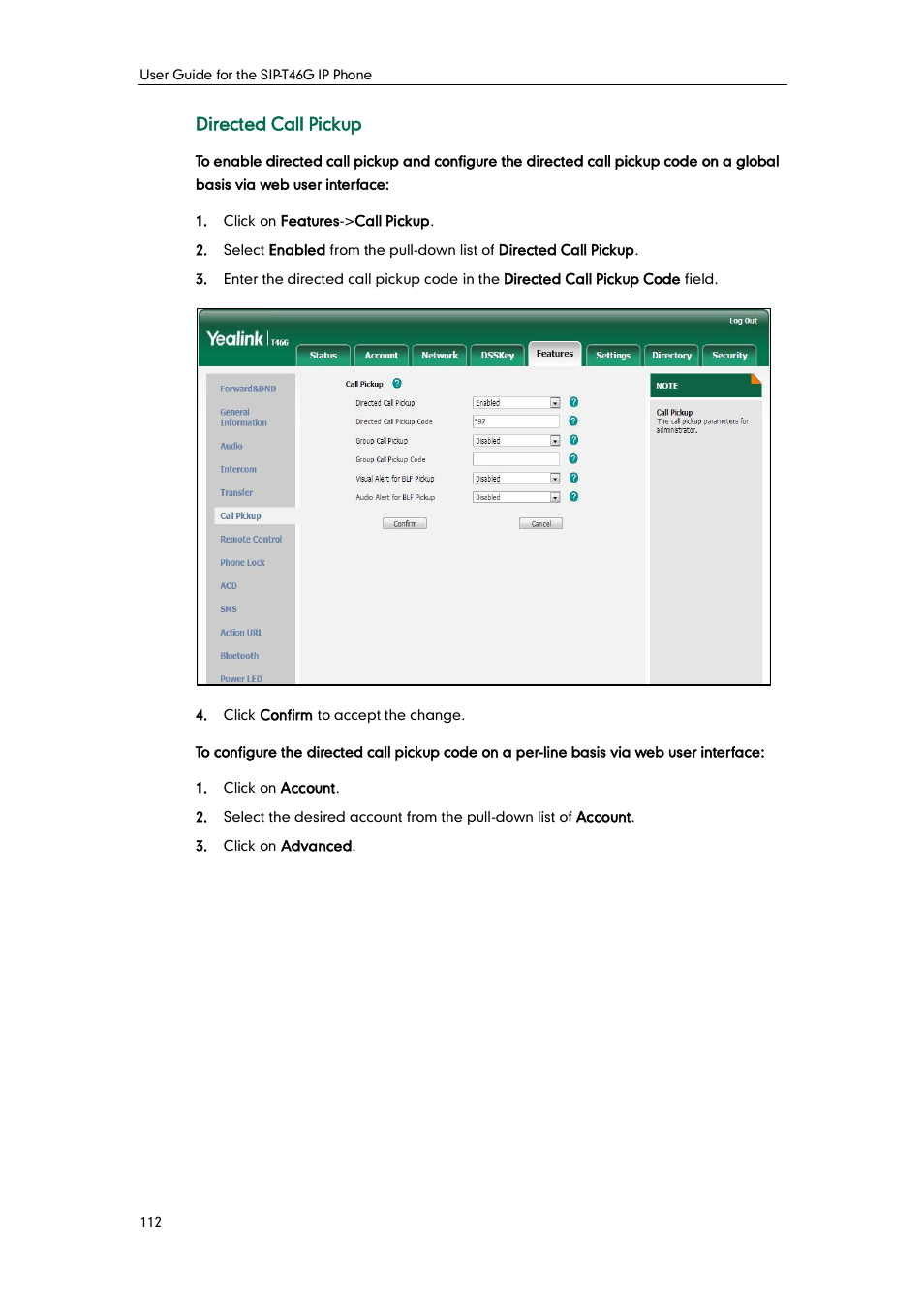 Yealink SIP-T46G User Manual | Page 122 / 168