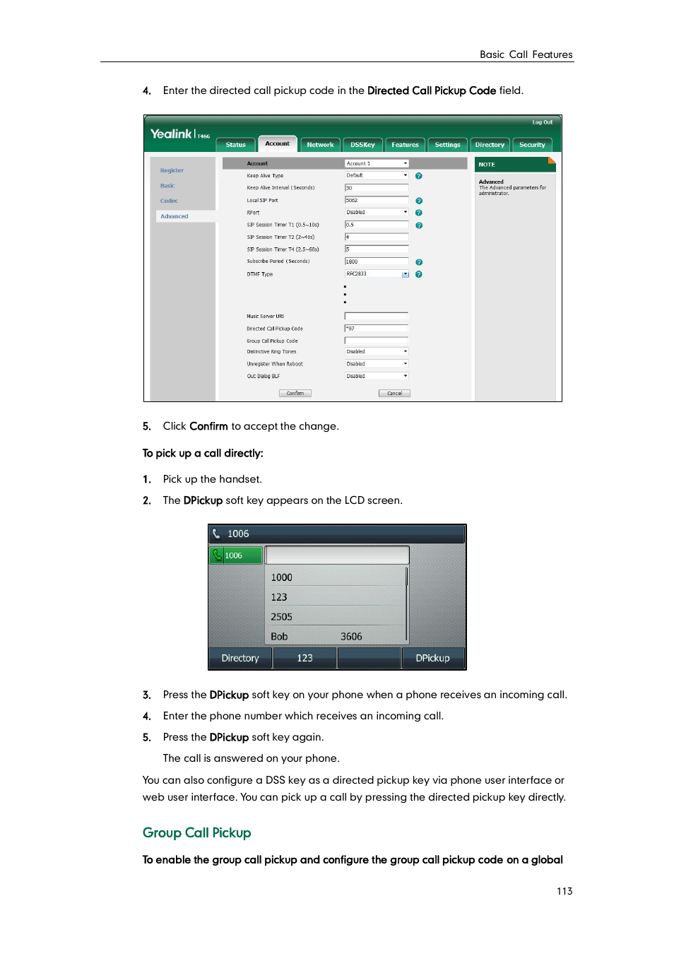 Yealink SIP-T46G User Manual | Page 123 / 168