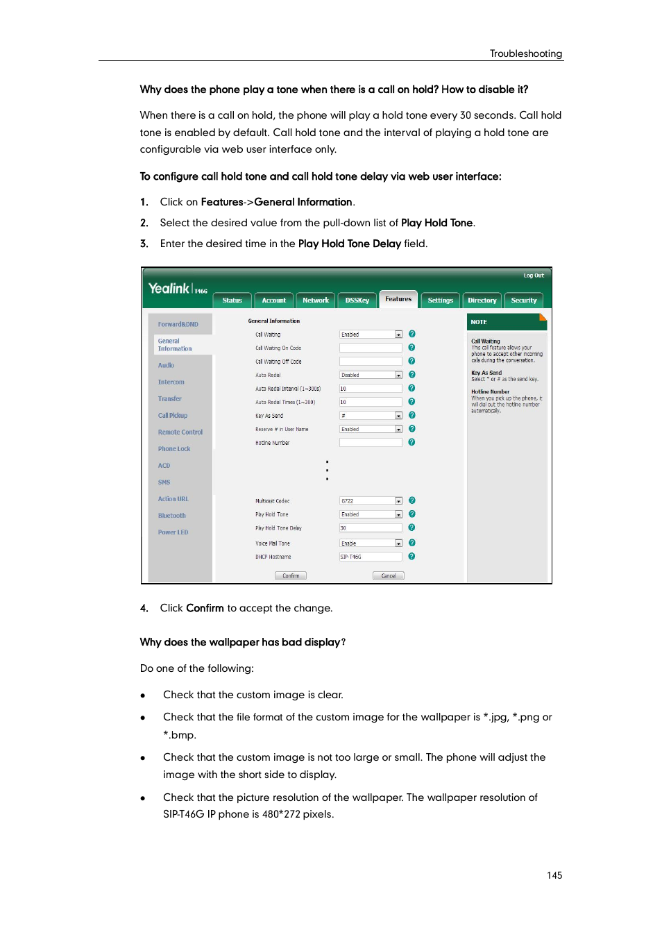 Yealink SIP-T46G User Manual | Page 155 / 168