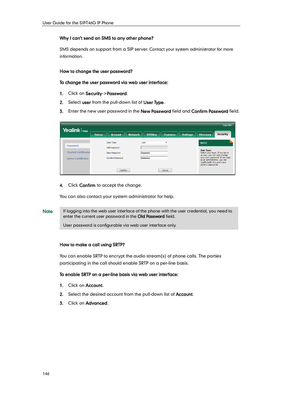 Yealink SIP-T46G User Manual | Page 156 / 168