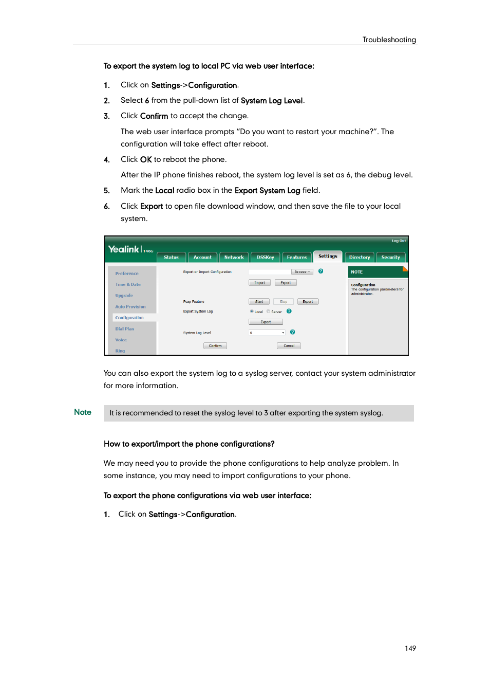 Yealink SIP-T46G User Manual | Page 159 / 168