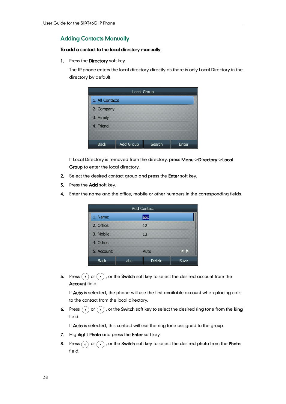 Yealink SIP-T46G User Manual | Page 48 / 168