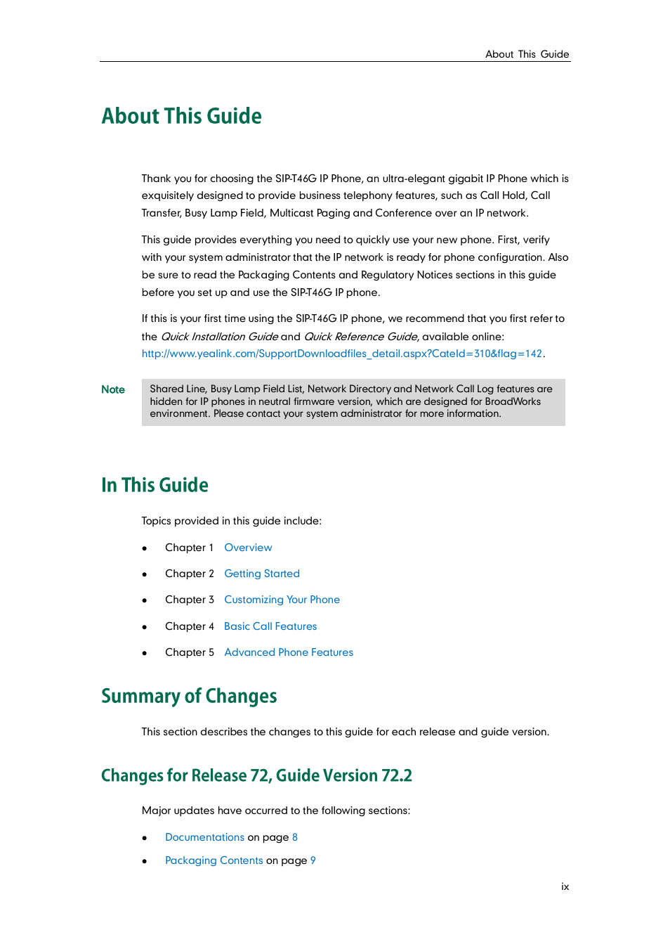 Yealink SIP-T46G User Manual | Page 5 / 168