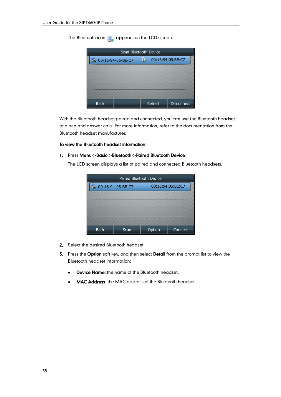 Yealink SIP-T46G User Manual | Page 68 / 168