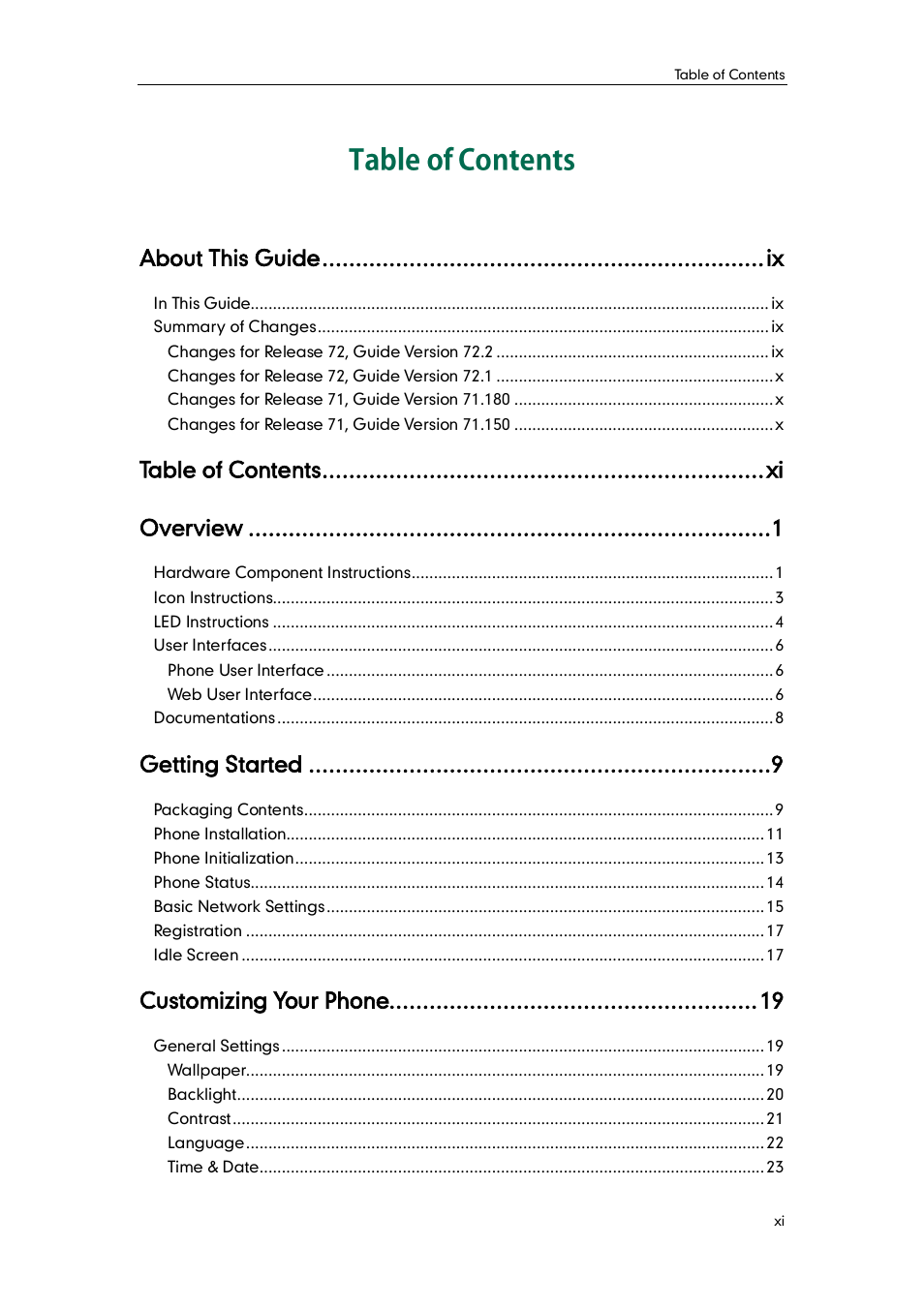 Yealink SIP-T46G User Manual | Page 7 / 168