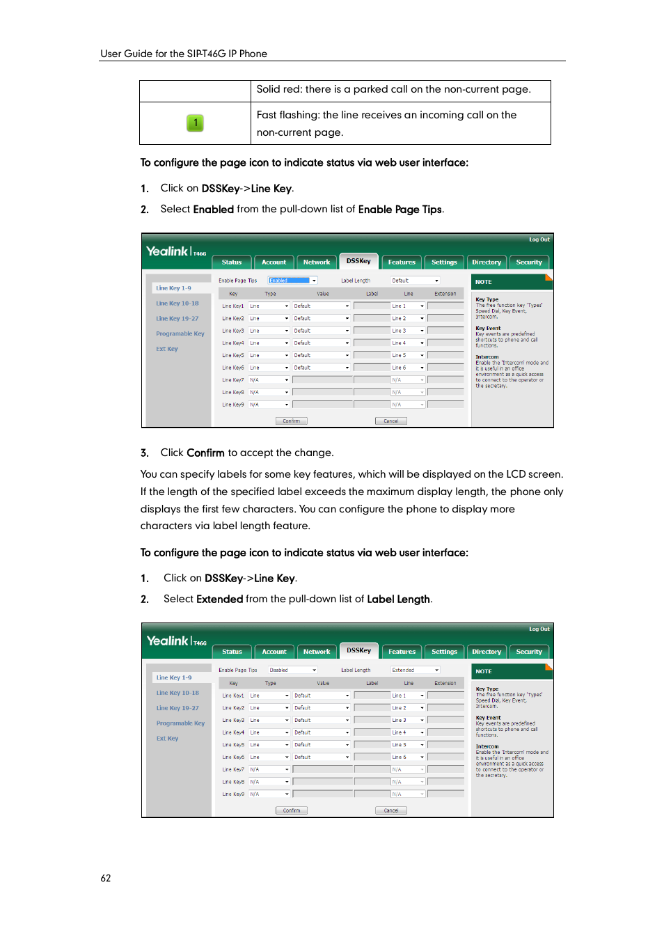 Yealink SIP-T46G User Manual | Page 72 / 168