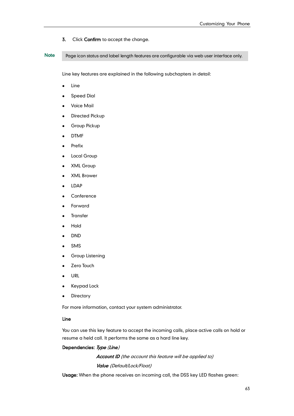 Yealink SIP-T46G User Manual | Page 73 / 168