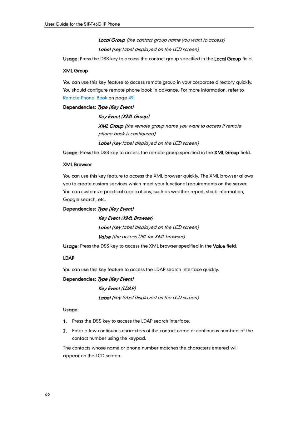 Yealink SIP-T46G User Manual | Page 76 / 168