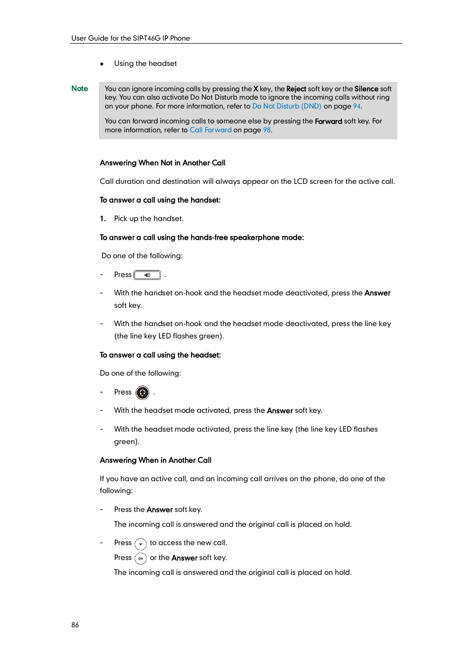 Yealink SIP-T46G User Manual | Page 96 / 168