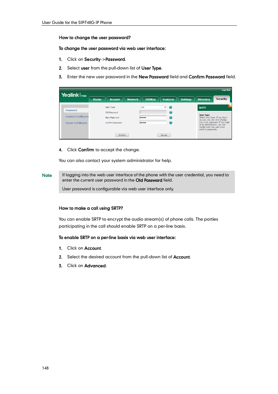 Yealink SIP-T48G User Manual | Page 158 / 170