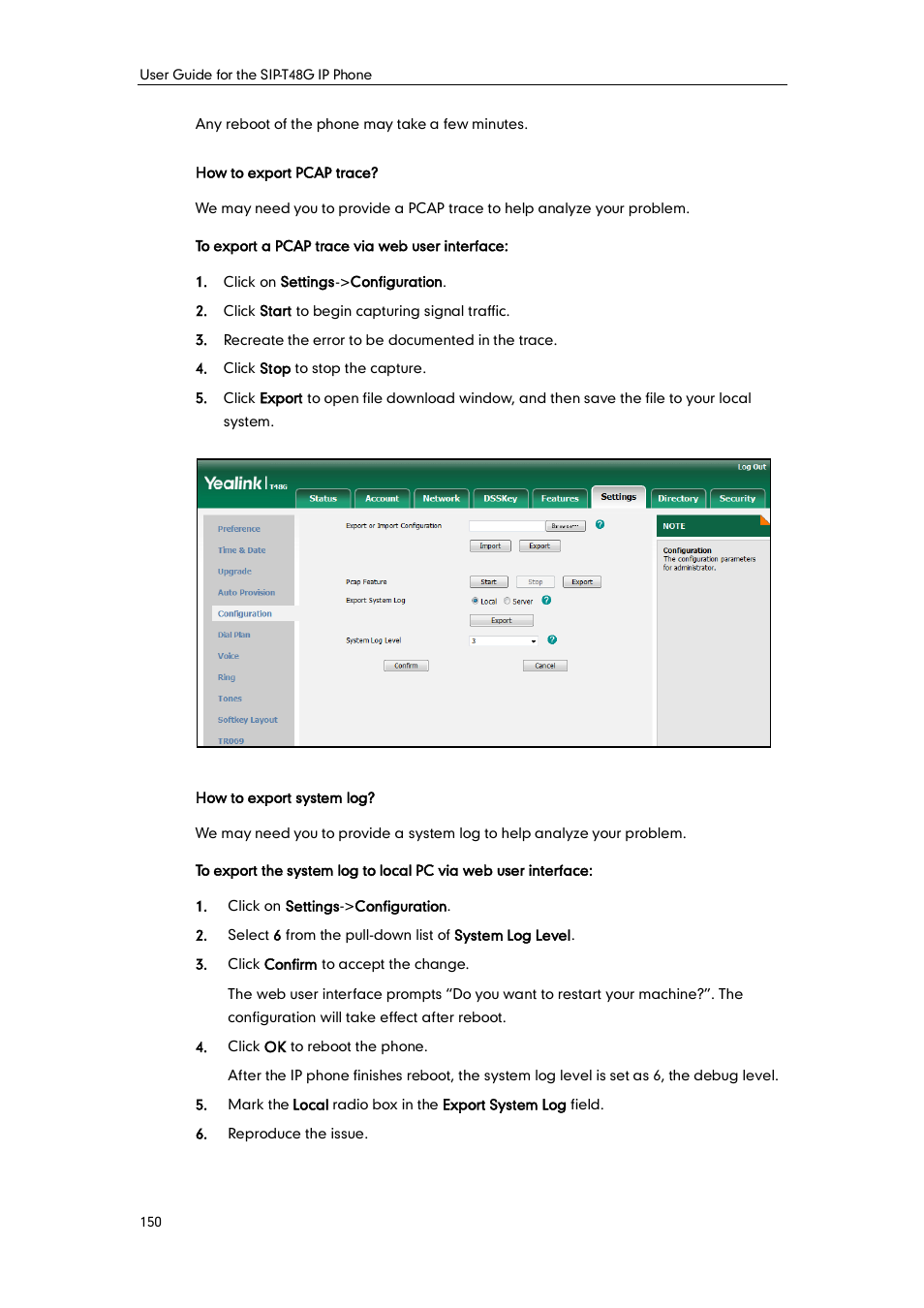 Yealink SIP-T48G User Manual | Page 160 / 170