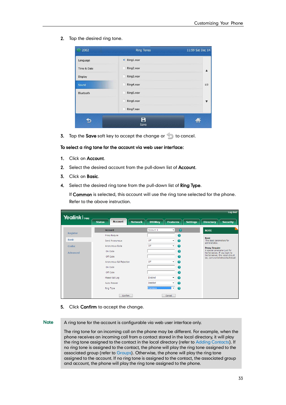 Yealink SIP-T48G User Manual | Page 43 / 170