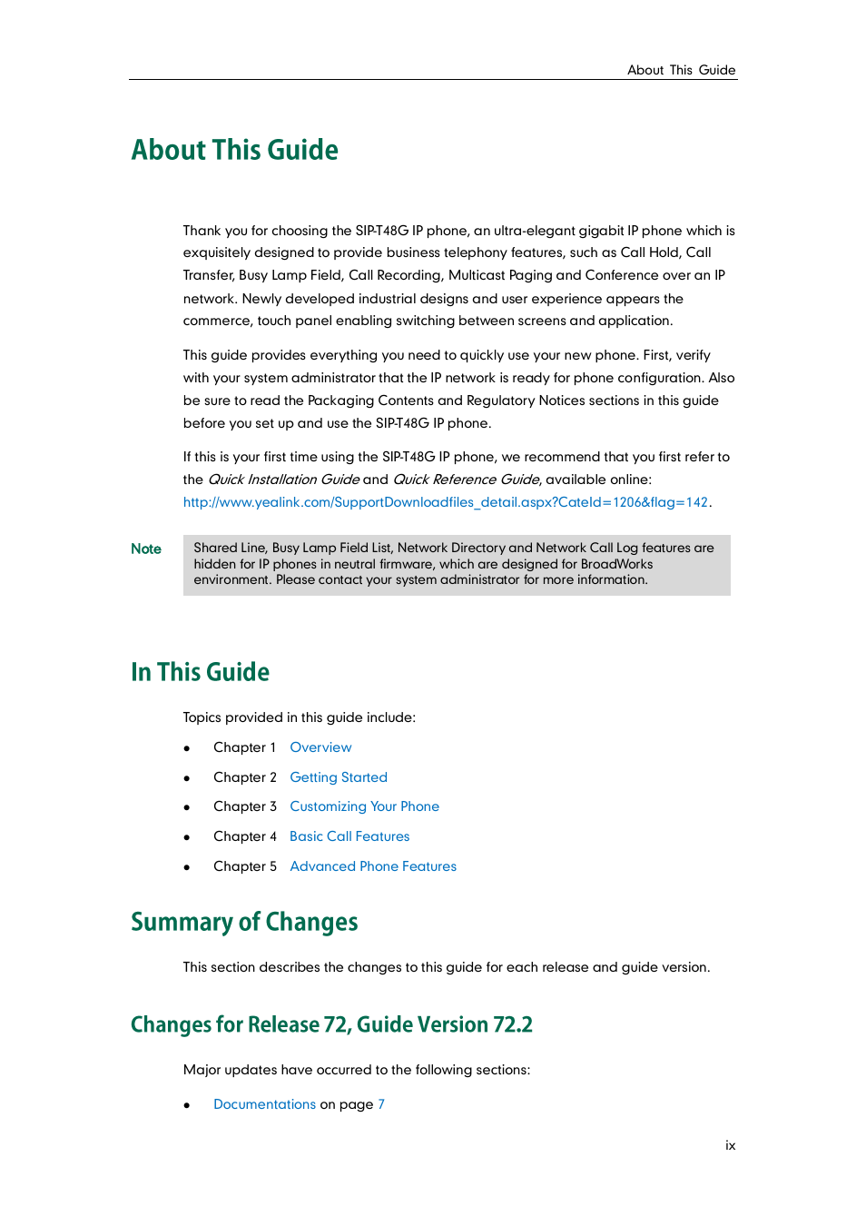 Yealink SIP-T48G User Manual | Page 5 / 170