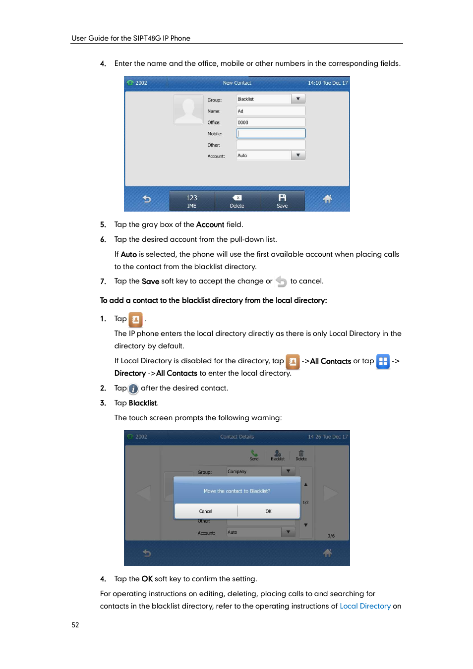 Yealink SIP-T48G User Manual | Page 62 / 170