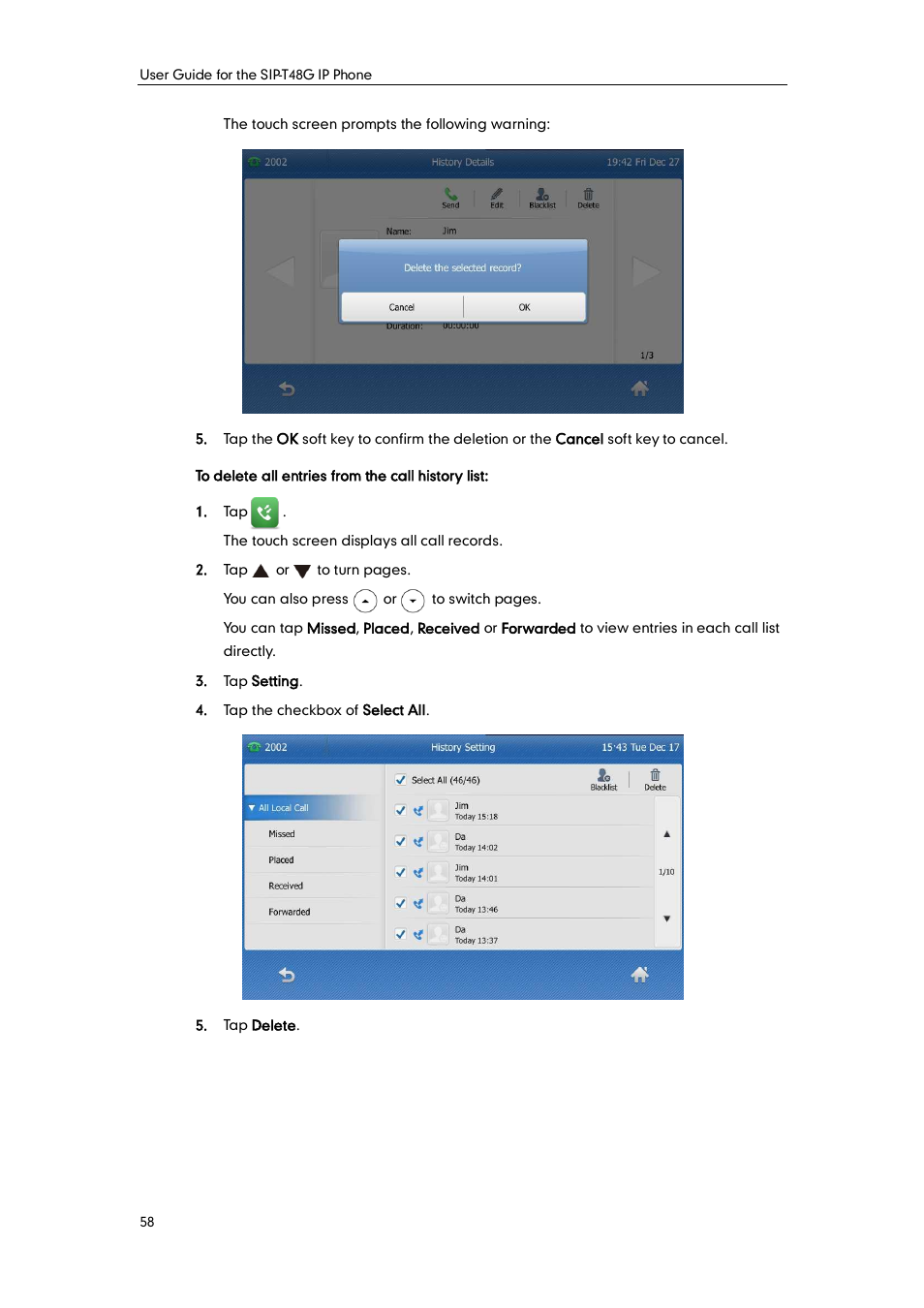 Yealink SIP-T48G User Manual | Page 68 / 170