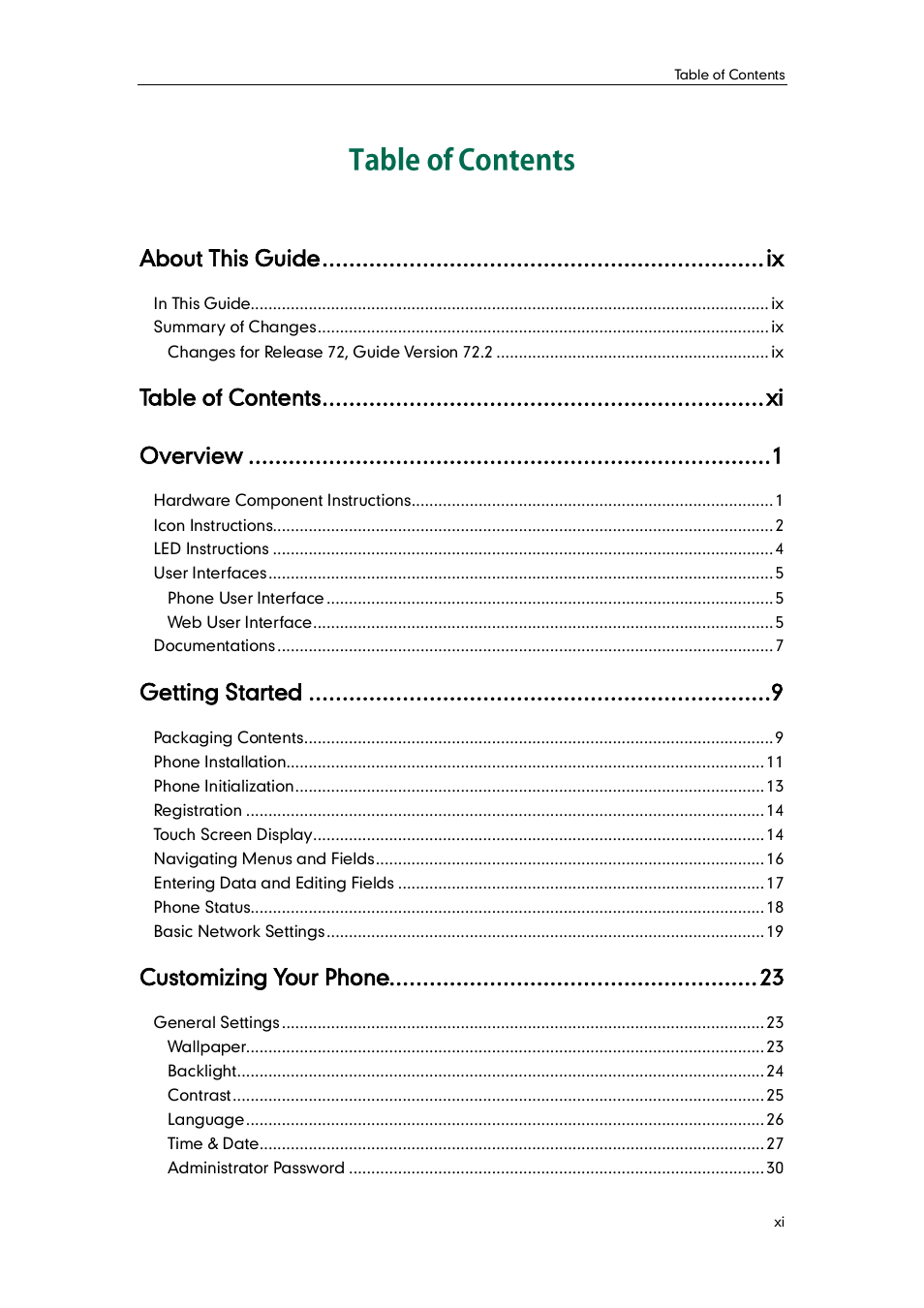 Yealink SIP-T48G User Manual | Page 7 / 170