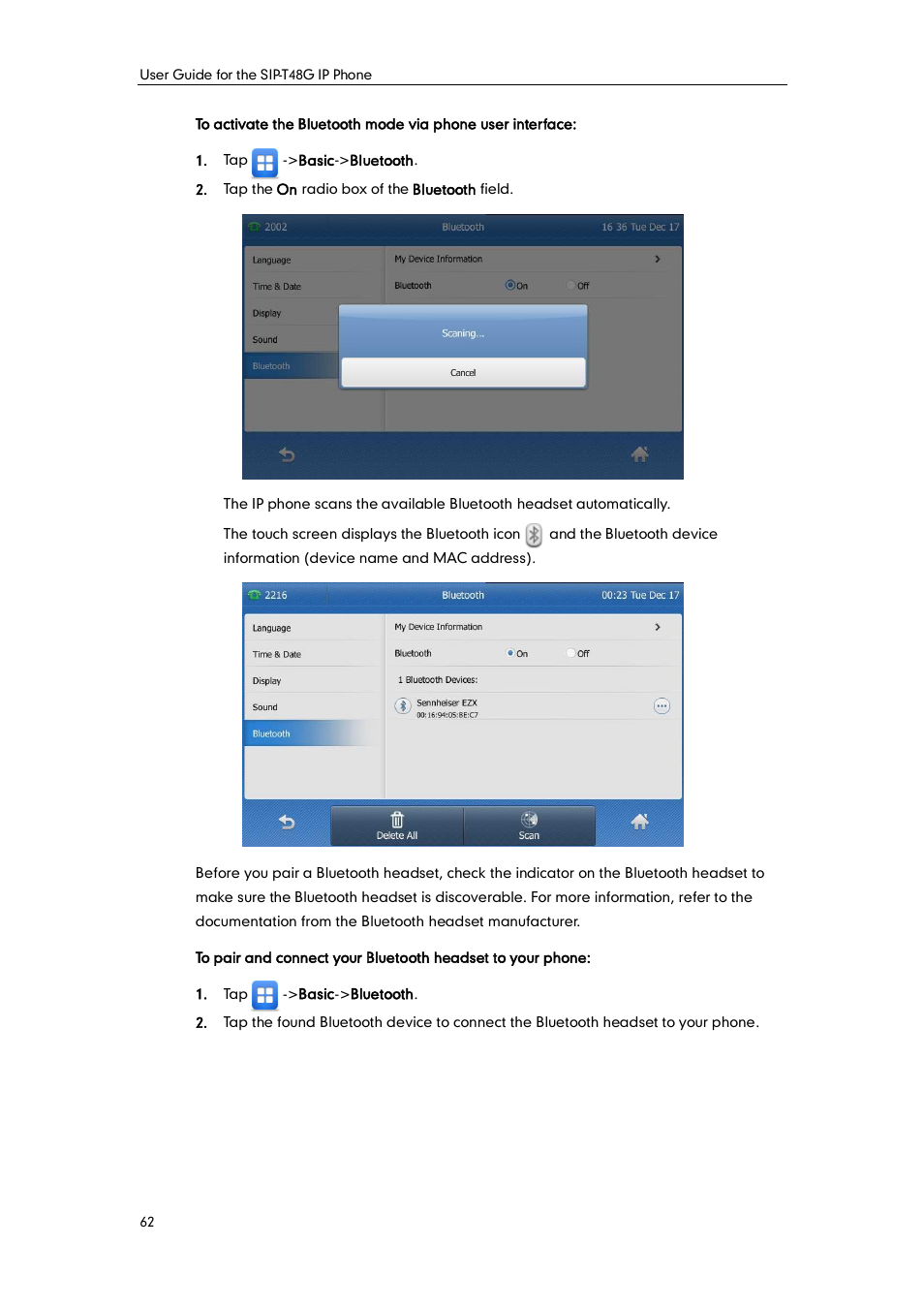 Yealink SIP-T48G User Manual | Page 72 / 170