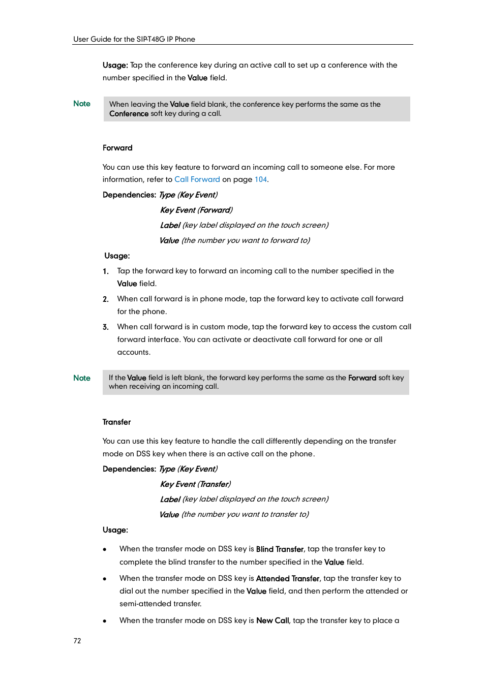 Yealink SIP-T48G User Manual | Page 82 / 170