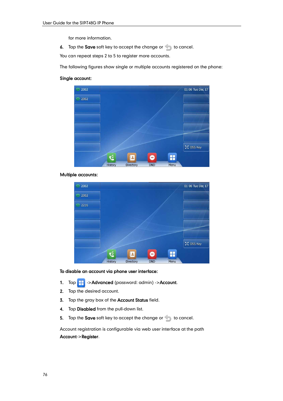 Yealink SIP-T48G User Manual | Page 86 / 170