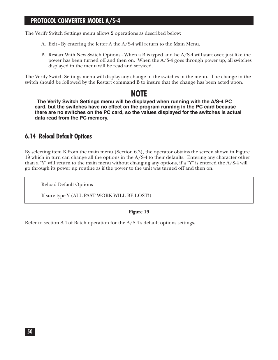 Black Box PROTOCOL CONVERTER A/S-4 User Manual | Page 51 / 88