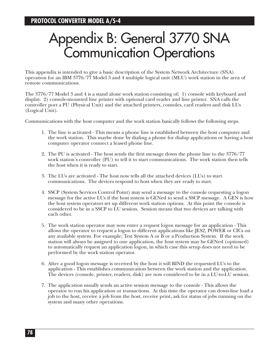 Black Box PROTOCOL CONVERTER A/S-4 User Manual | Page 79 / 88