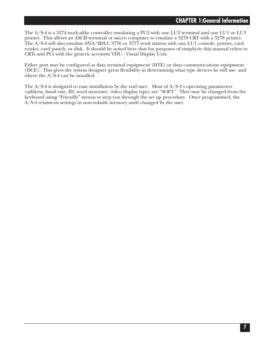 Black Box PROTOCOL CONVERTER A/S-4 User Manual | Page 8 / 88