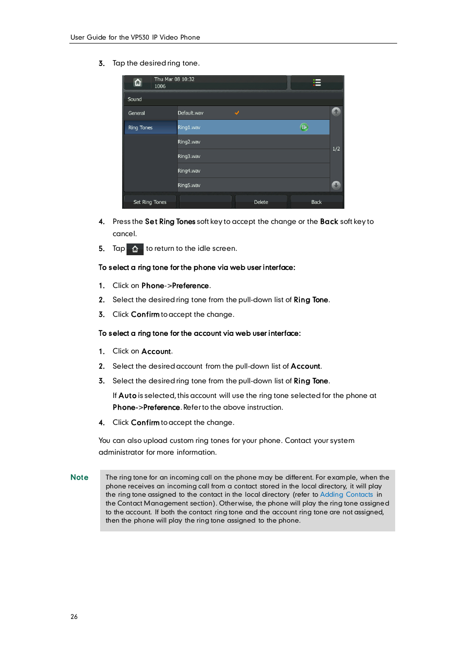 Yealink VP530 User Manual | Page 38 / 116