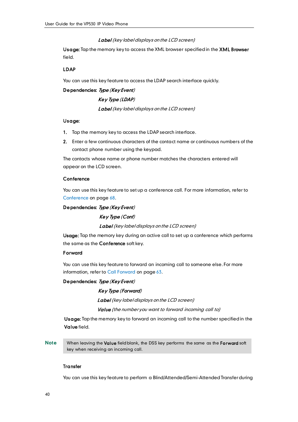 Yealink VP530 User Manual | Page 52 / 116