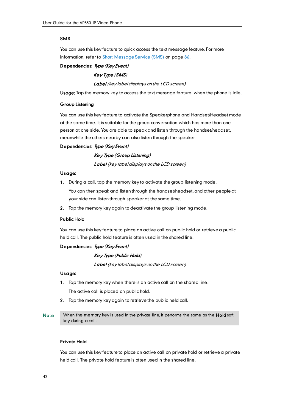 Yealink VP530 User Manual | Page 54 / 116